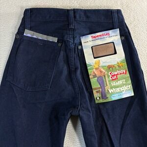 Vintage Wrangler Cowboy Cut 14MWZ Tapered Jean Women 3x32 Blue High Rise USA NWT
